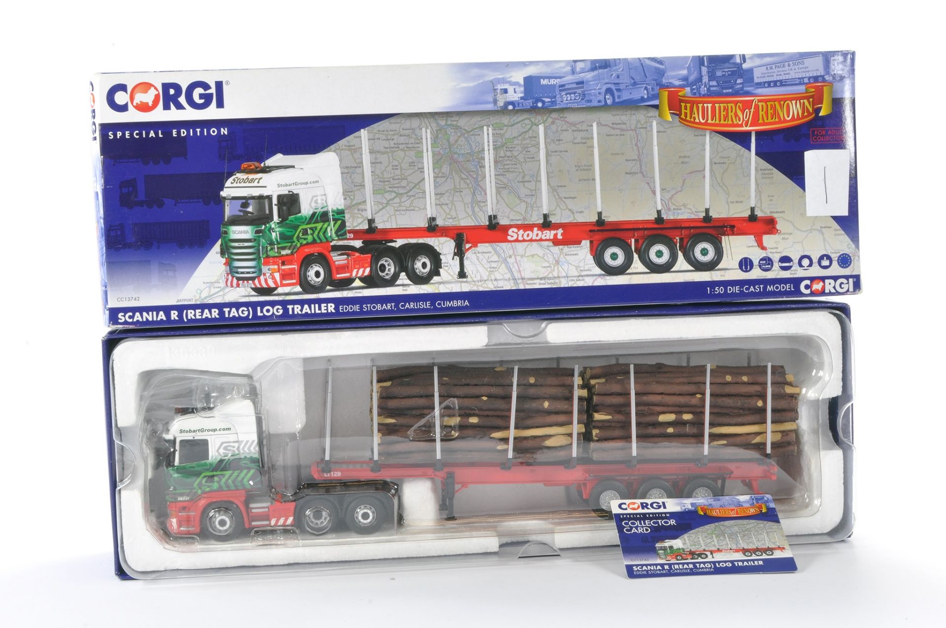 Corgi Model Truck Issue comprising No. CC13742 Scania R (Rear Tag ) in the livery of Eddie