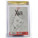 Graded Comic Book interest comprising Signed Sketch Cover All New X-Men #1 - Marvel Comics 01/13 -