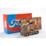Tekno 1/50 model Truck issue comprising No. 75536 Scania in the livery of JTS Special Transport.