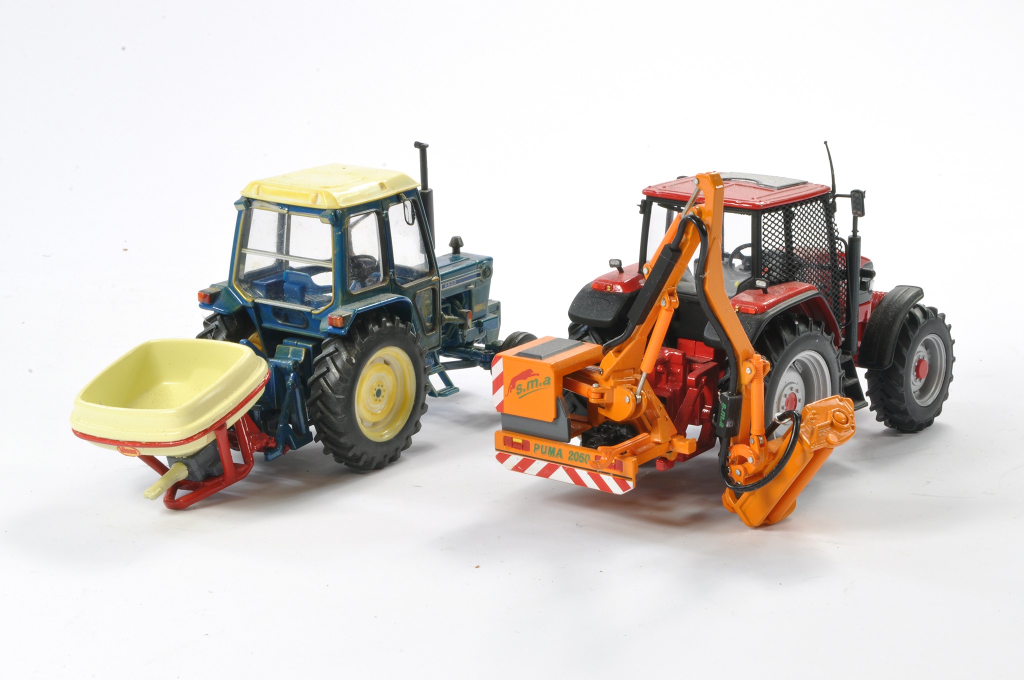 Farm Model Interest comprising a duo of Tractor and implement combinations. Some minor attention - Image 2 of 2