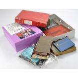 Stamps interest comprising an assortment of collector 'kit' items inc empty albums etc plus a well