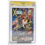 Graded Comic Book interest comprising X-Men #1. Marvel Comics 7/13. Signed by J Scott Campbell.