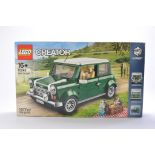 Lego Model Kit comprising No. 10242 Mini Cooper. Kit is used but complete.