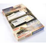 Plastic Model Kits comprising early issue Airfix Avro Lancaster and HP Halifax. Both look to be