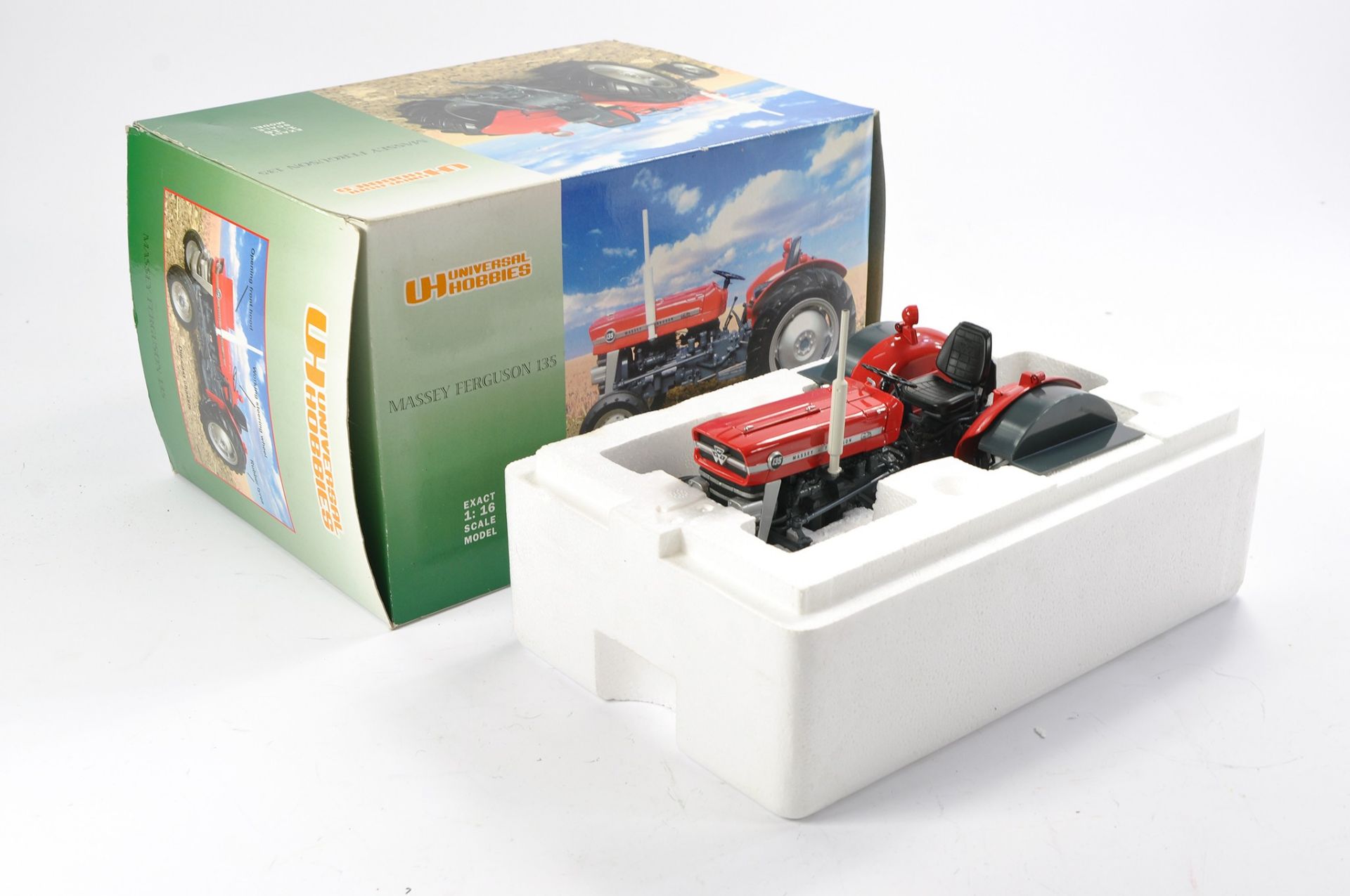 Universal Hobbies 1/16 Massey Ferguson 135 Tractor. Looks to be complete without obvious sign of