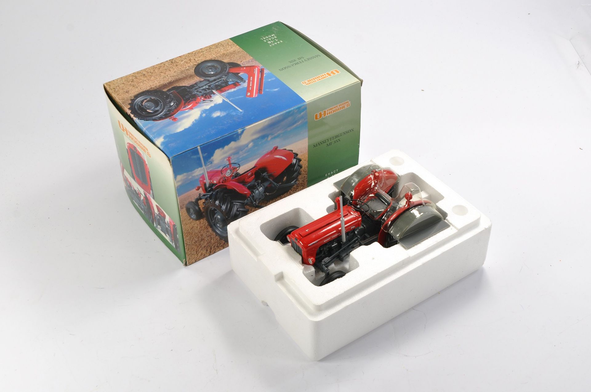 Universal Hobbies 1/16 Massey Ferguson 35X Tractor. Looks to be complete without obvious sign of