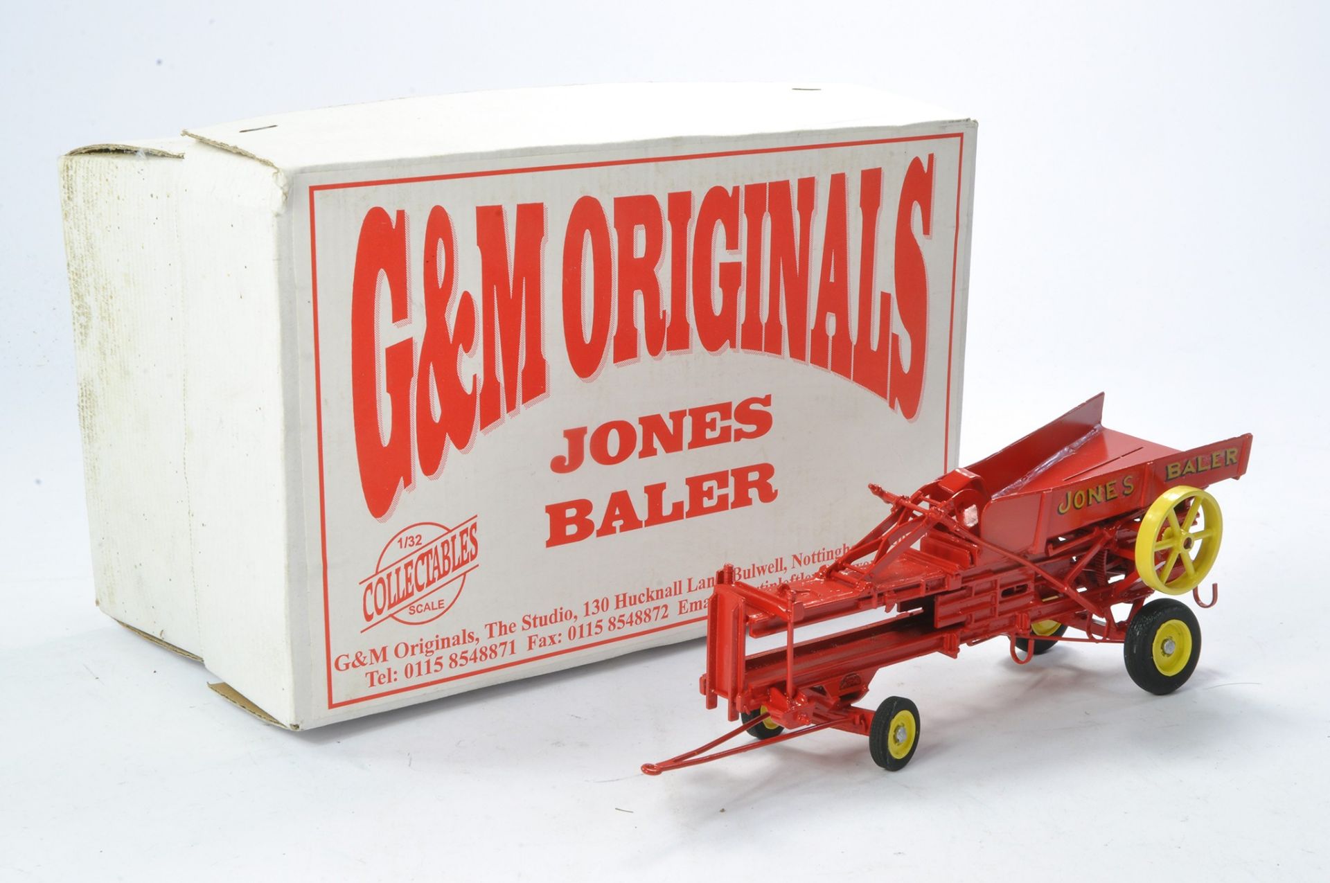 G&M Originals 1/32 hand built farm issue comprising Jones Baler. Complete with bales, model looks to