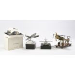 An interesting combination of Aircaft Desk Models including Brass Similar Metal work issues plus