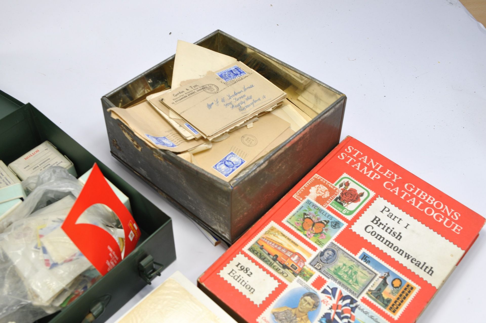 Stamps interest comprising partially filled album of Great Britain plus boxes of first day covers - Image 3 of 6