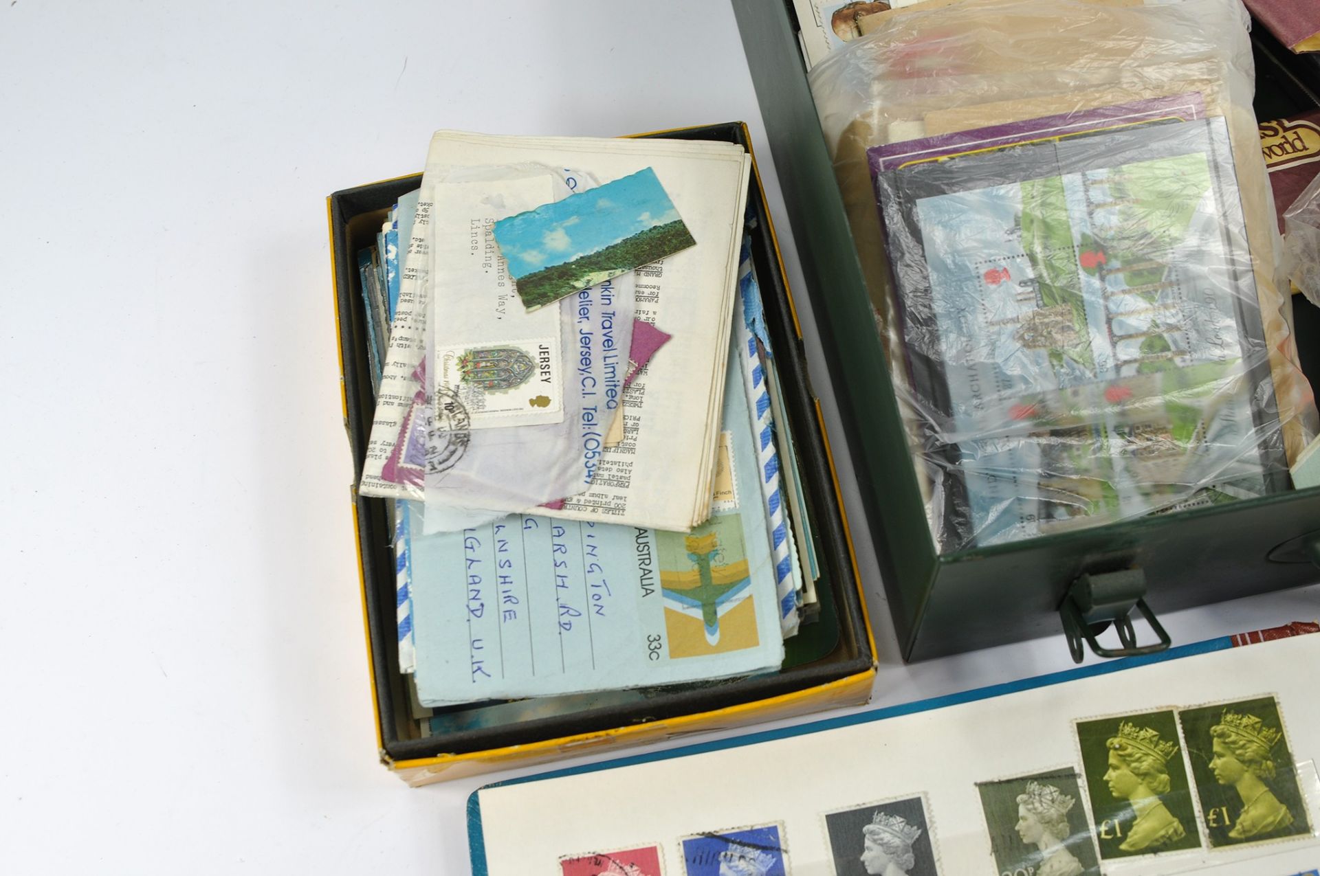 Stamps interest comprising partially filled album of Great Britain plus boxes of first day covers - Image 4 of 6
