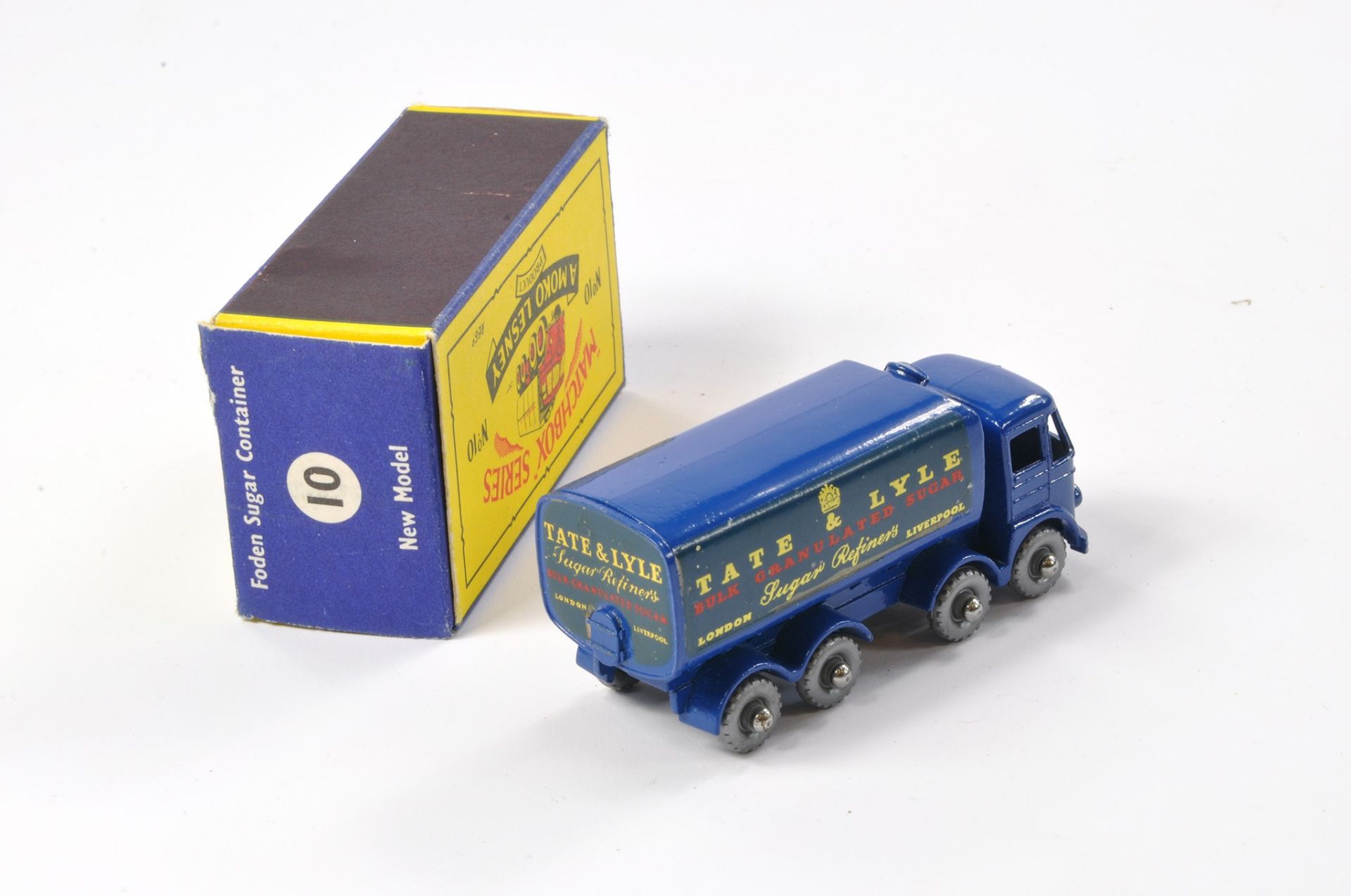 Matchbox Regular Wheels comprising No. 10c Foden Sugar Container - Tate and Lyle. Dark blue, - Image 2 of 3