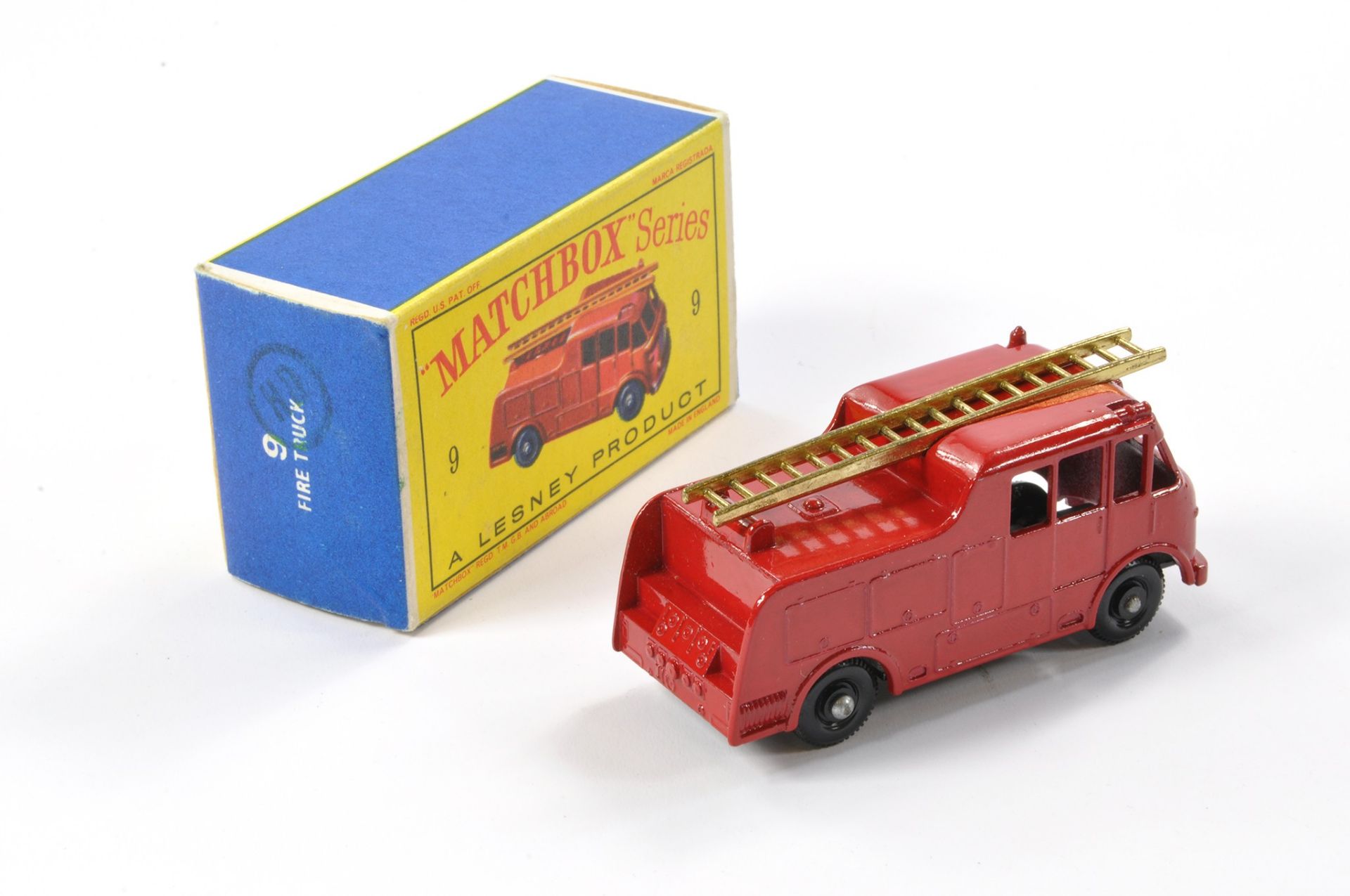 Matchbox Regular Wheels comprising No. 9c Merryweather Marquis Fire Engine. Red with gold ladders, - Image 2 of 2
