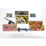 Assorted misc. diecast comprising Dinky No. 206 Customised Stingray, Britains BAT Gun, Polistil