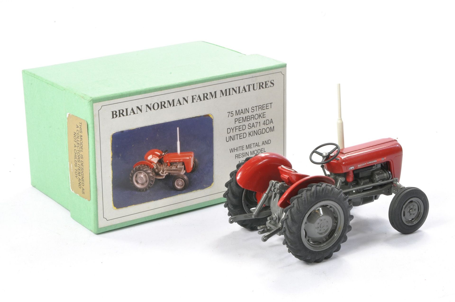 Brian Norman 1/32 Hand Built farm issue comprising no. FM08 Massey Ferguson 35 3 cylinder Tractor. - Image 2 of 2