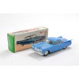 Empire Made Plastic Friction Driven Buick. Good to very good in working order in good original box.