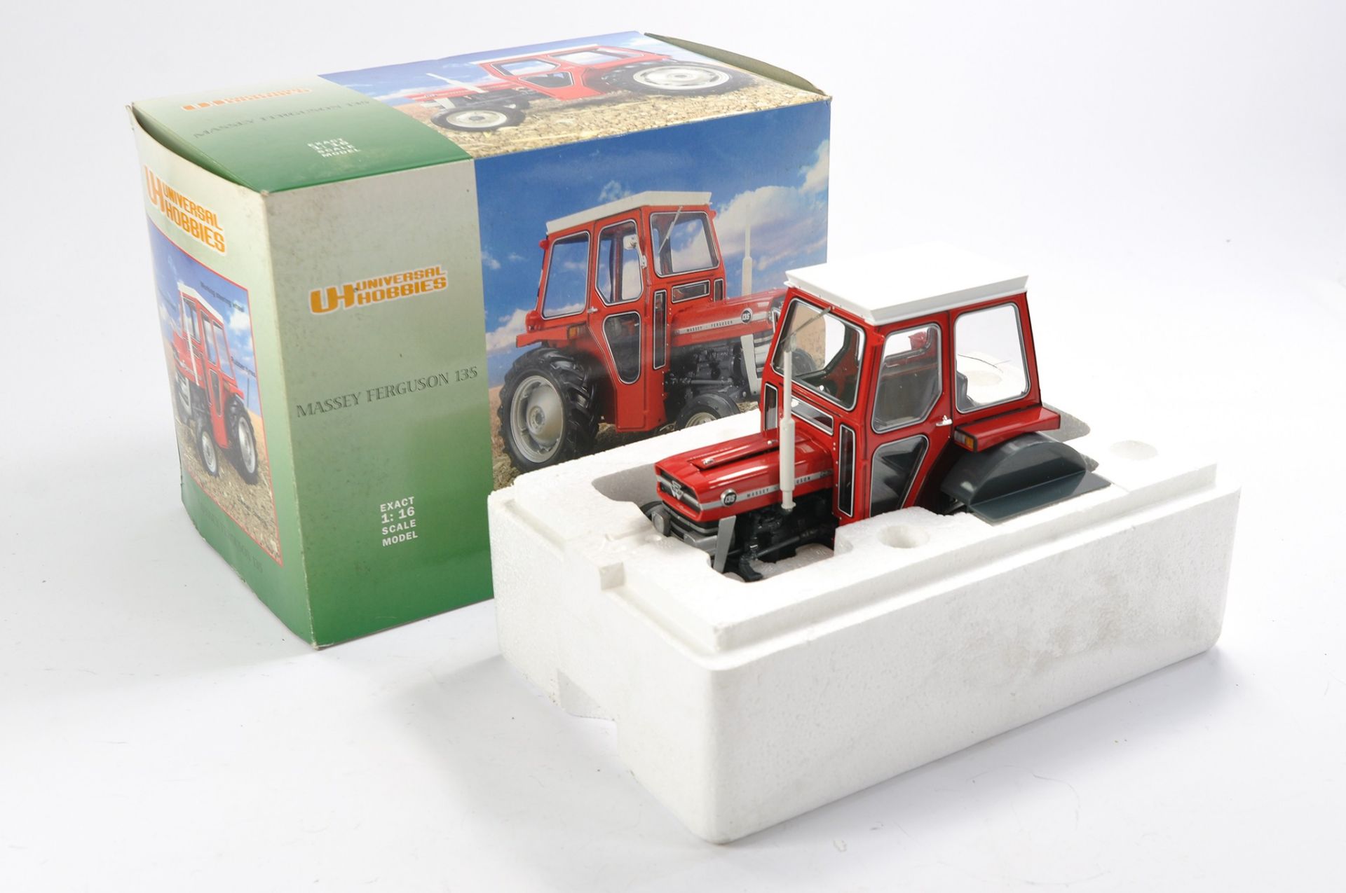 Universal Hobbies 1/16 Massey Ferguson 135 (with Cab) Tractor. Looks to be complete without