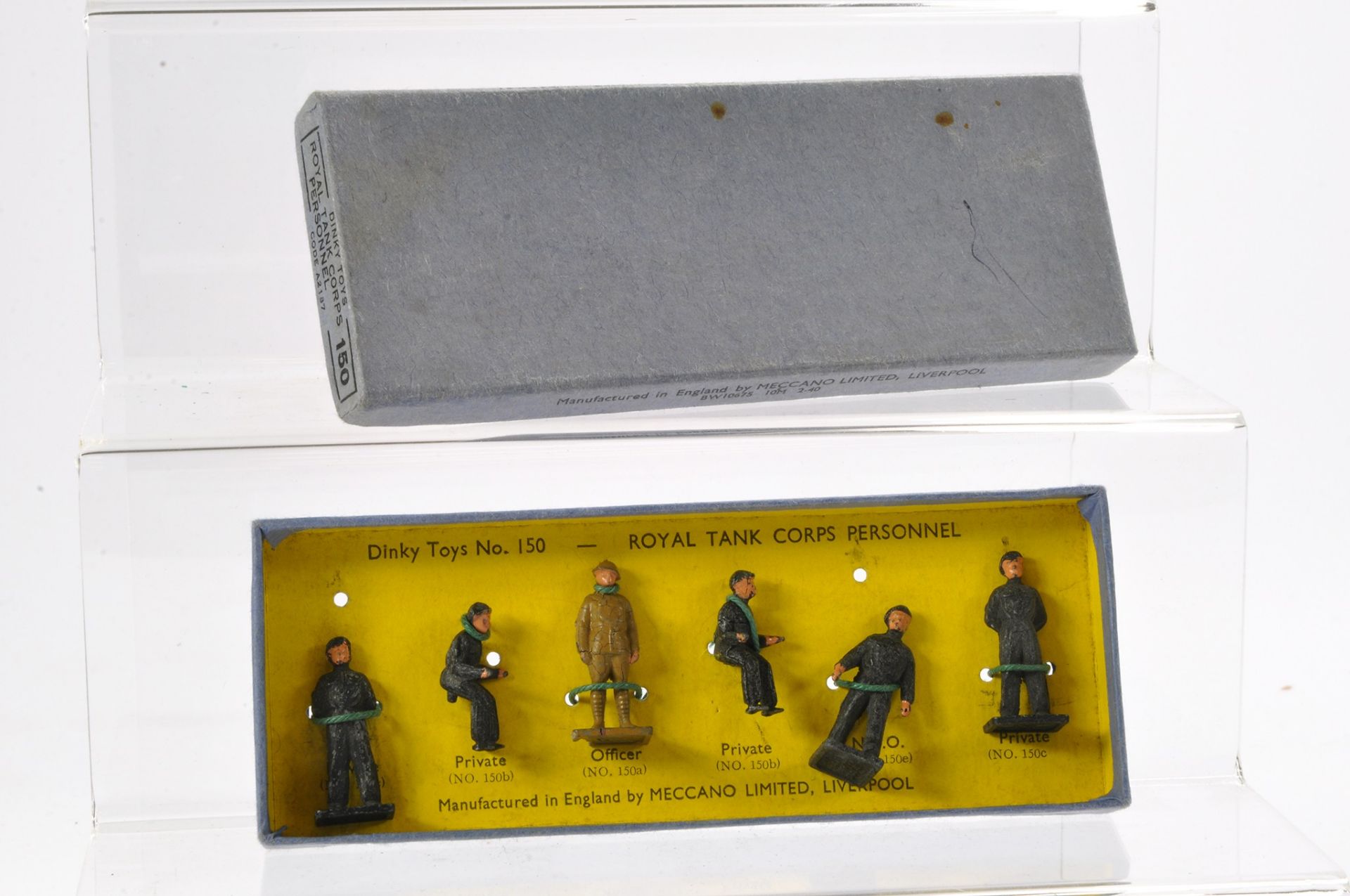 Dinky pre-war set No. 150 Royal Tank Corps Personnel. Complete with string ties. Good to very - Image 2 of 2