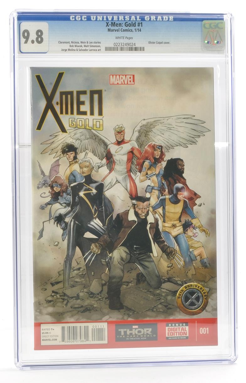 Graded Comic Book Interest Comprising X-Men: Gold #1 - Marvel Comics 1/14 - Claremont, Nicieza, Wein