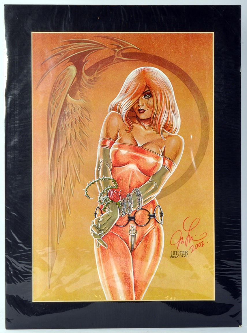 A Signed Artwork Print depicting Dawn by Jospeth Michael Linsner.