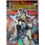 Ladydeath Holographic large artwork poster.