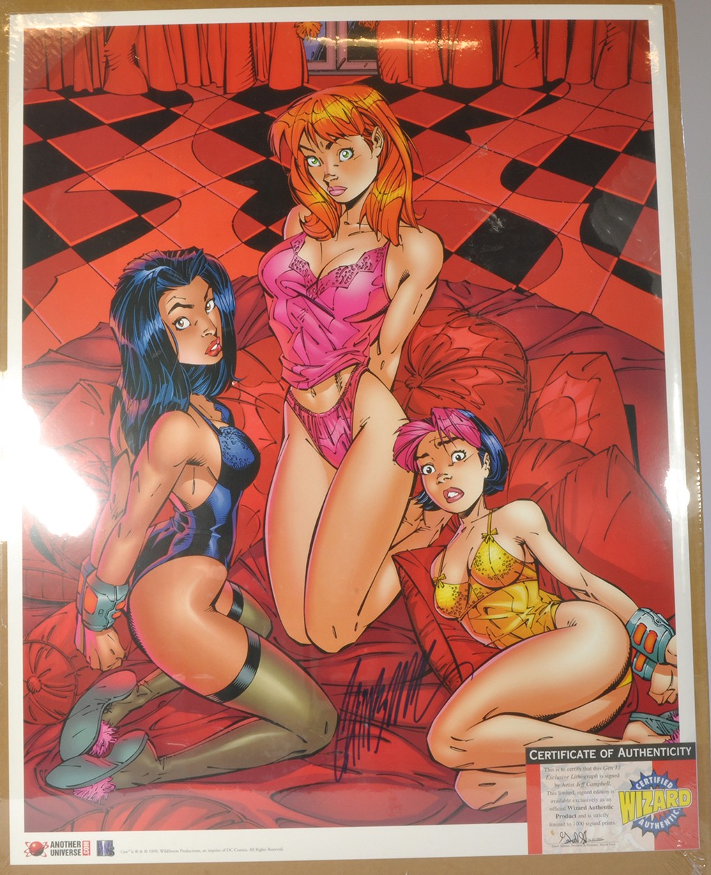 A Limited Edition Signed (large) Artwork Print depicting GEN 13 by Jeff Campbell.