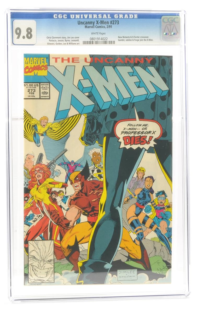 Graded Comic Book Interest Comprising Uncanny X-Men #273 - Marvel Comics 2/91 - Chris Claremont