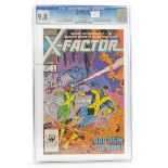 Graded Comic Book Interest Comprising X-Factor #1 - Marvel Comics 2/86 - Bob Layton story. Jackson