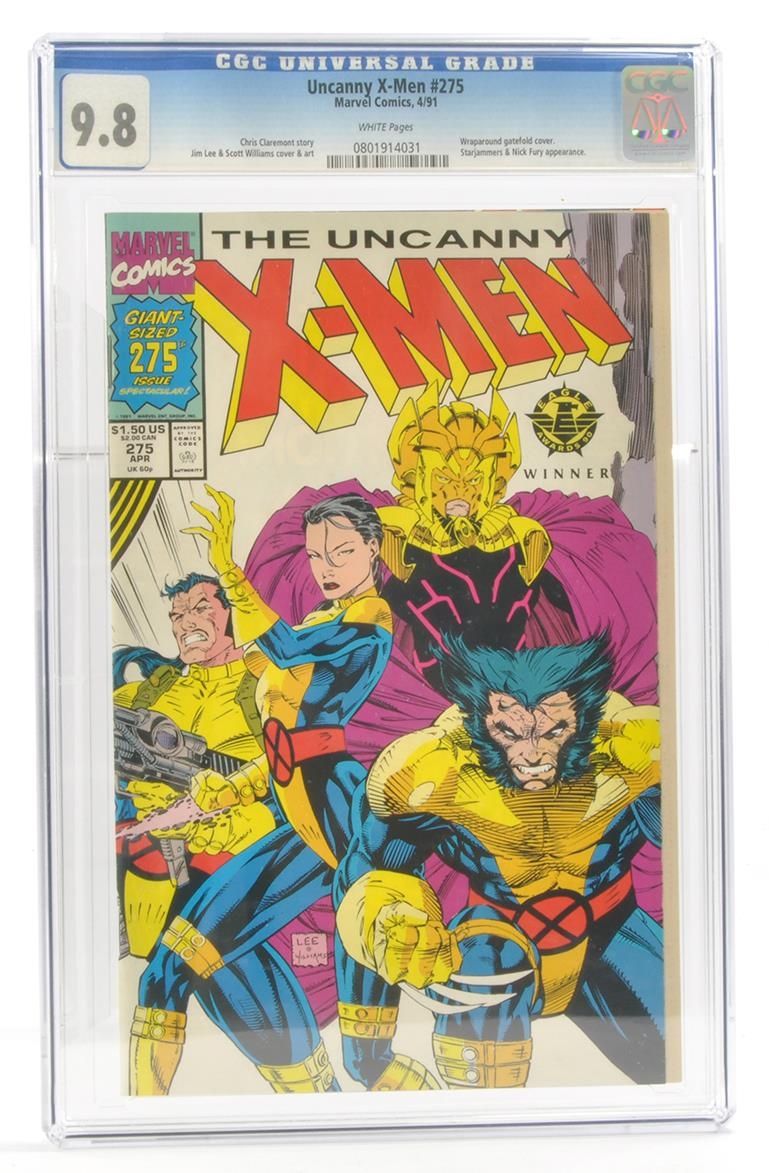 Graded Comic Book Interest Comprising Uncanny X-Men #275- Marvel Comics - 4/91 - Chris Claremont