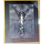 A Limited Edition Signed (large) Artwork Print depicting Dark Ivory by Jospeth Michael Linsner.