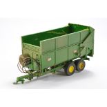 Britains 1/32 Marston Silage Trailer in Green. Weathered and Modified with extra detail.