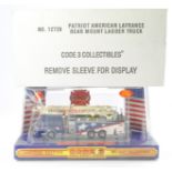 Fire and Rescue model issue comprising Code 3 Collectibles No.12726 Rear Mount Ladder Truck in the