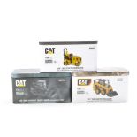 Diecast Masters 1/50 CAT construction trio comprising CB2.7 Compactor, 242D Skid Steer and 259D3