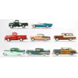 A small group of 1/43 American Classic cars as shown.
