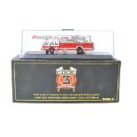 Fire and Rescue model issue comprising Code 3 Collectibles No.12962 E-One Ladder Truck in the livery