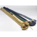 Angling and Fishing interest comprising an FT Williams 'Craftsman' split rod with original bag,