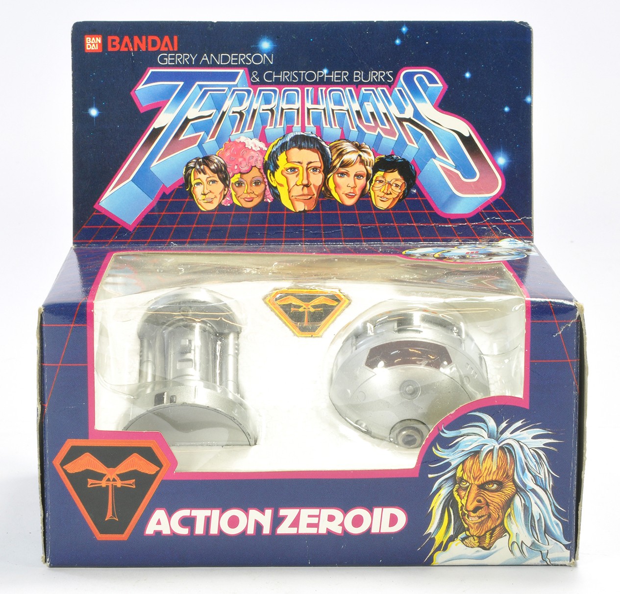 Bandai No. 0988704 Gerry Anderson's Terrahawks Action Zeroid. Complete and secured in box in very