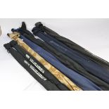 Angling / Fishing interest comprising 7 rods including larger Carp rods. In clean well kept