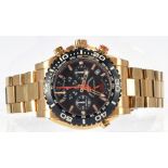 A Gentleman's Bulova 98B213 Precisionist stainless steel gold bracelet watch. In good to excellent