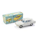 Triang Spot-On No. 259 Ford Consul Classic with sliding roof. Grey with blue interior. Good with