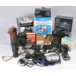 Electronics and Photography camera / video equipment to include various devices as shown plus viewer