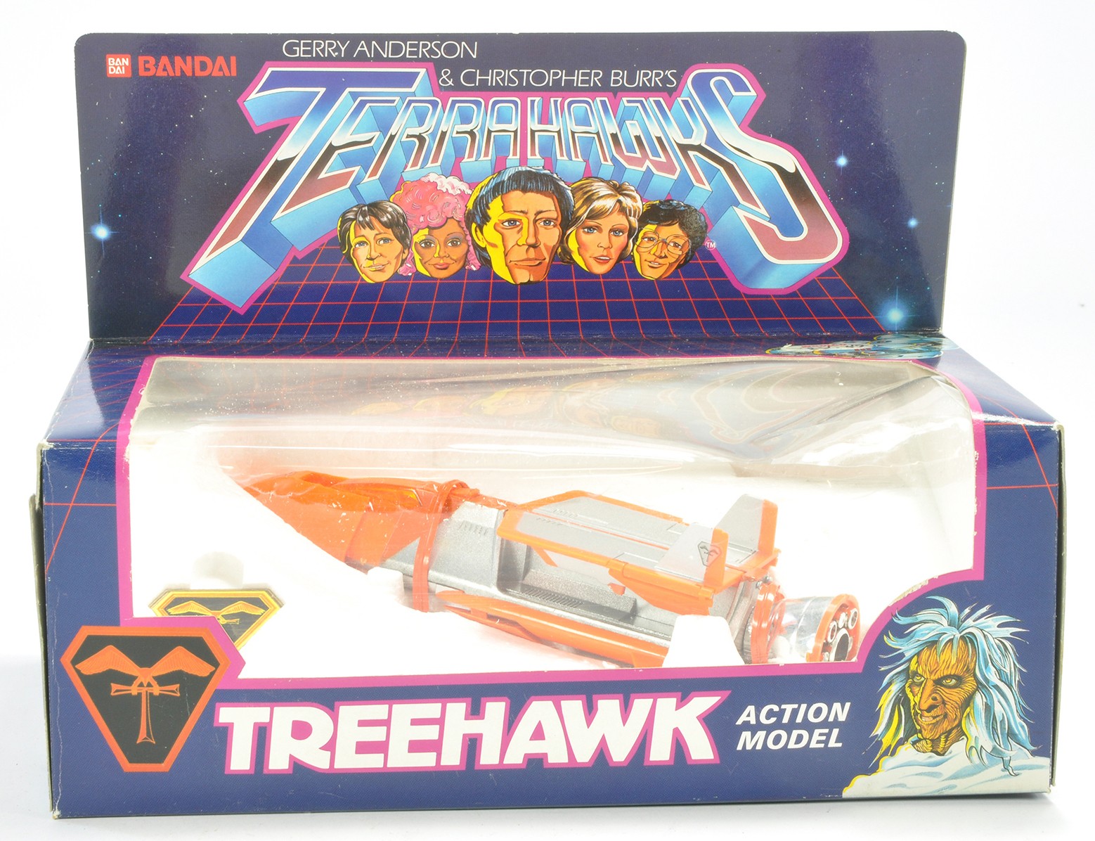Bandai No. 0988703 Gerry Anderson's Terrahawks Treehawk Action Model. Complete and secured in box in