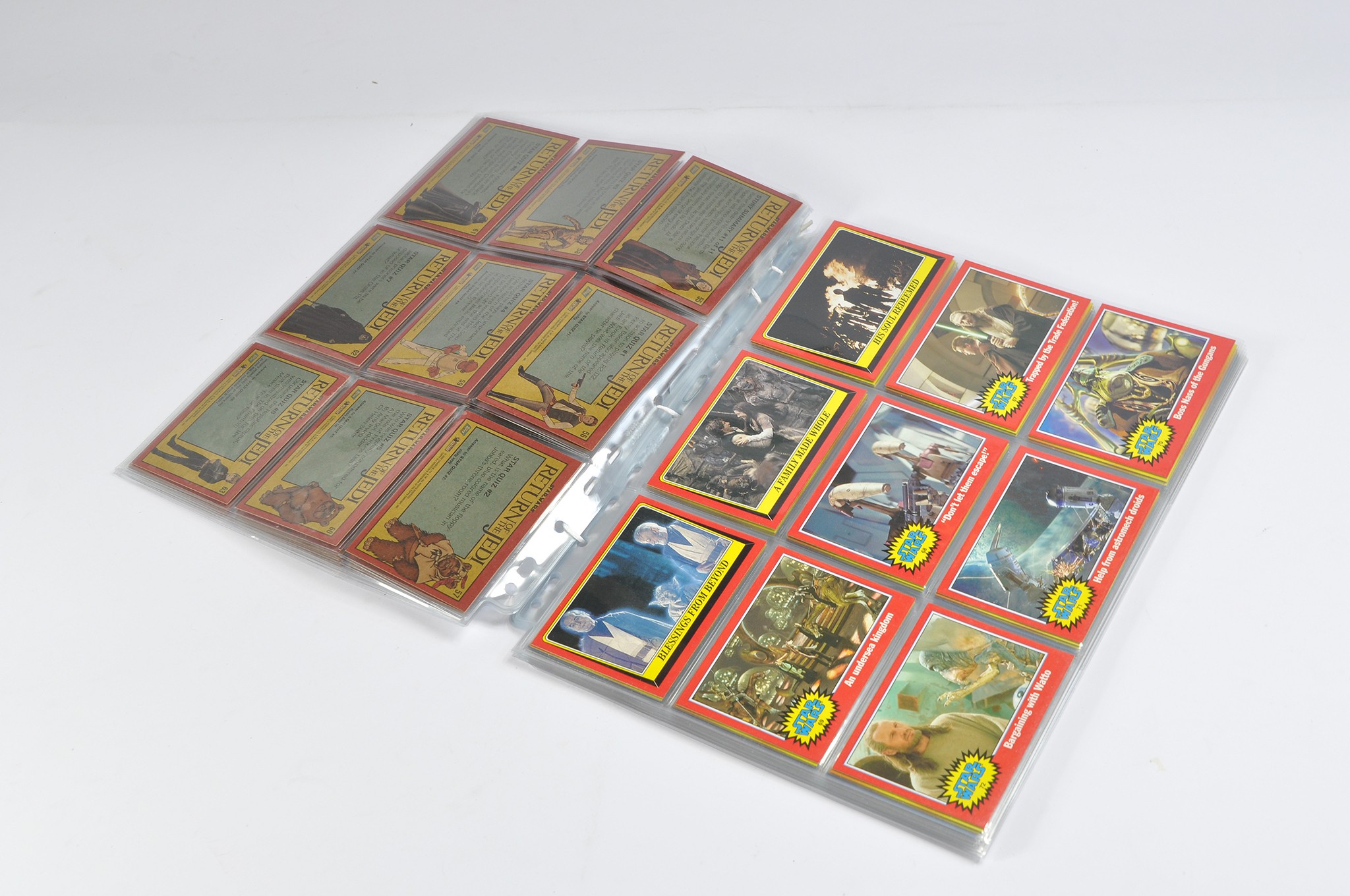 Star Wars Original Topps Trading Cards comprising a quantity of 117 issues from various series.