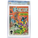 Graded Comic Book Interest Comprising X-Factor #4 - Marvel Comics 5/86 - Bob Layton story. Keith