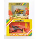 Britains Farm Duo to include Autoway Front Loader; excellent in fair box (missing flaps one end)