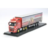 WSI Model Truck issue comprising Volvo FH3 Curtainside Trailer in the livery of Denby Transport (