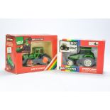 Britains Farm duo comprising No. 9496 Deutz 4.57 Tractor; good (some wheel melt) in excellent box