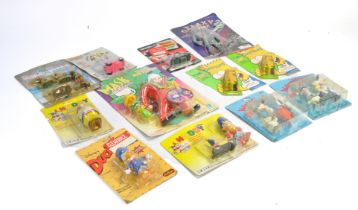 TV Character Toys including Hot Wheels simpsons, Ertl Noddy and others as shown. Look to be mostly