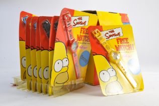 An original counter display box inc sealed carded watches for Kellogg's Simpsons promotional series.