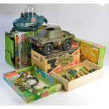 Palitoy Action Man Vehicle duo comprising Sea Wolf and Patrol Car. Sets not checked for exact