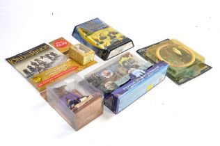 Harry Potter and Lord of the Rings early issue toy sets as shown including Mattel Potion Class.